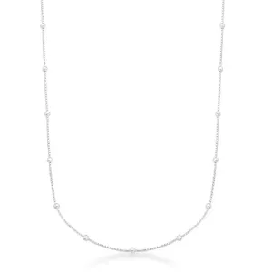 Colar Cindy no Ródio Branco 40cm