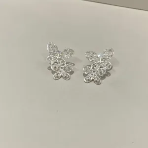 Brinco 2 Borboletas Cristal