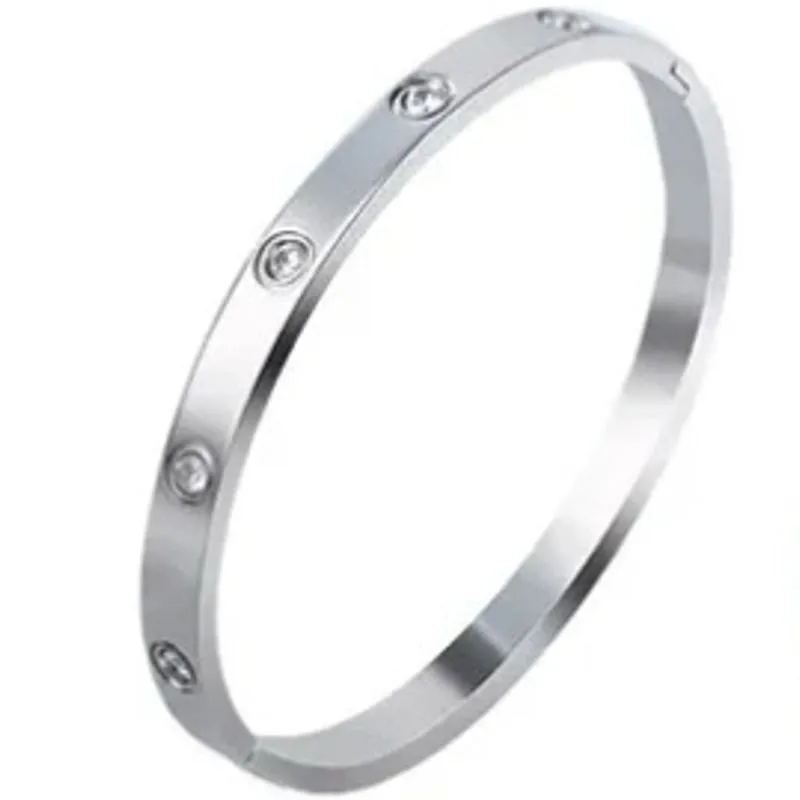 Bracelete Aço Cravejado